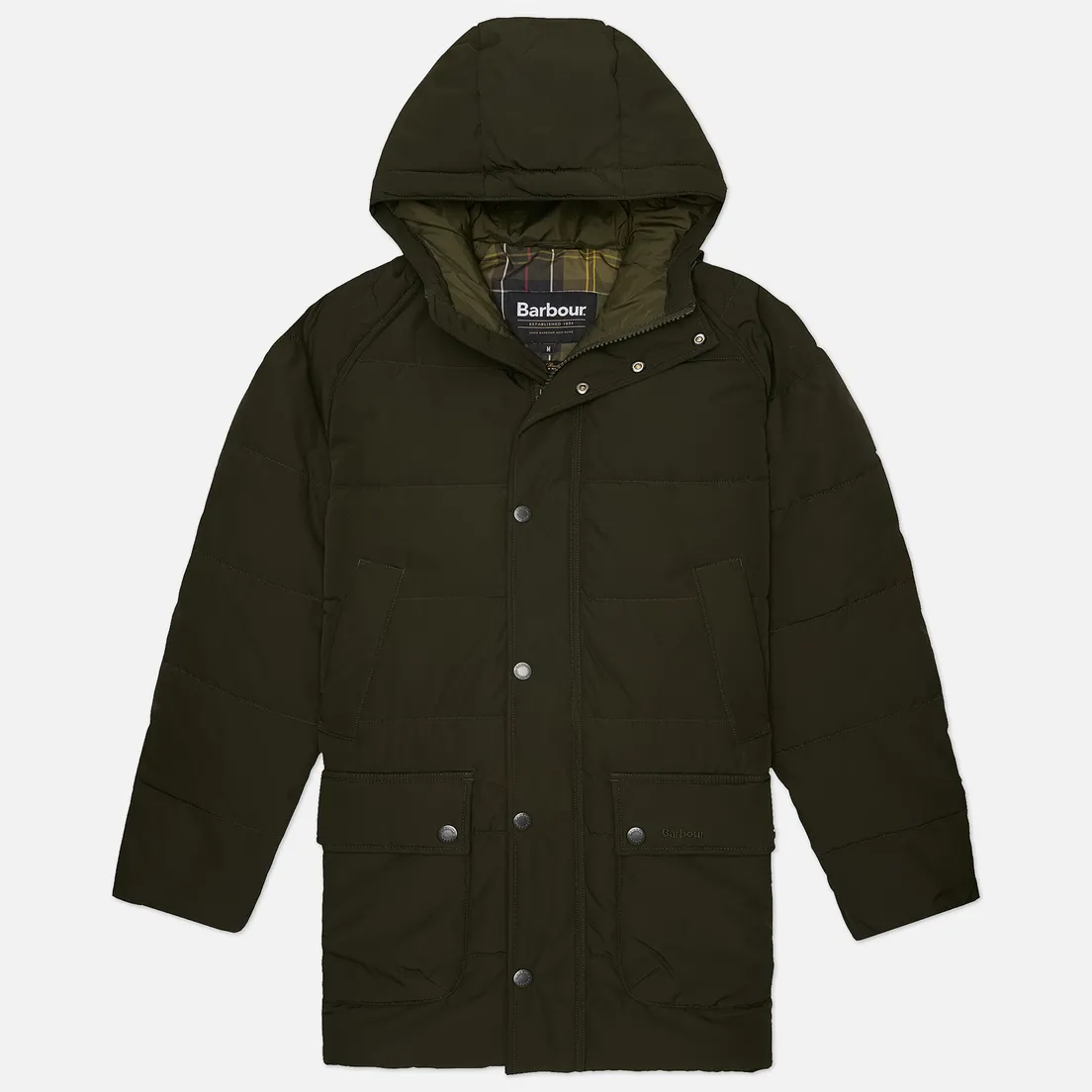 Barbour Мужская куртка парка Hooded Bedale Puffer