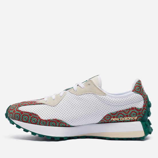 Мужские кроссовки New Balance x Casablanca 327 Munsell White/Dark Red/Holly Green