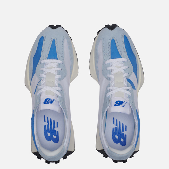 Мужские кроссовки New Balance 327 Light Blue/White