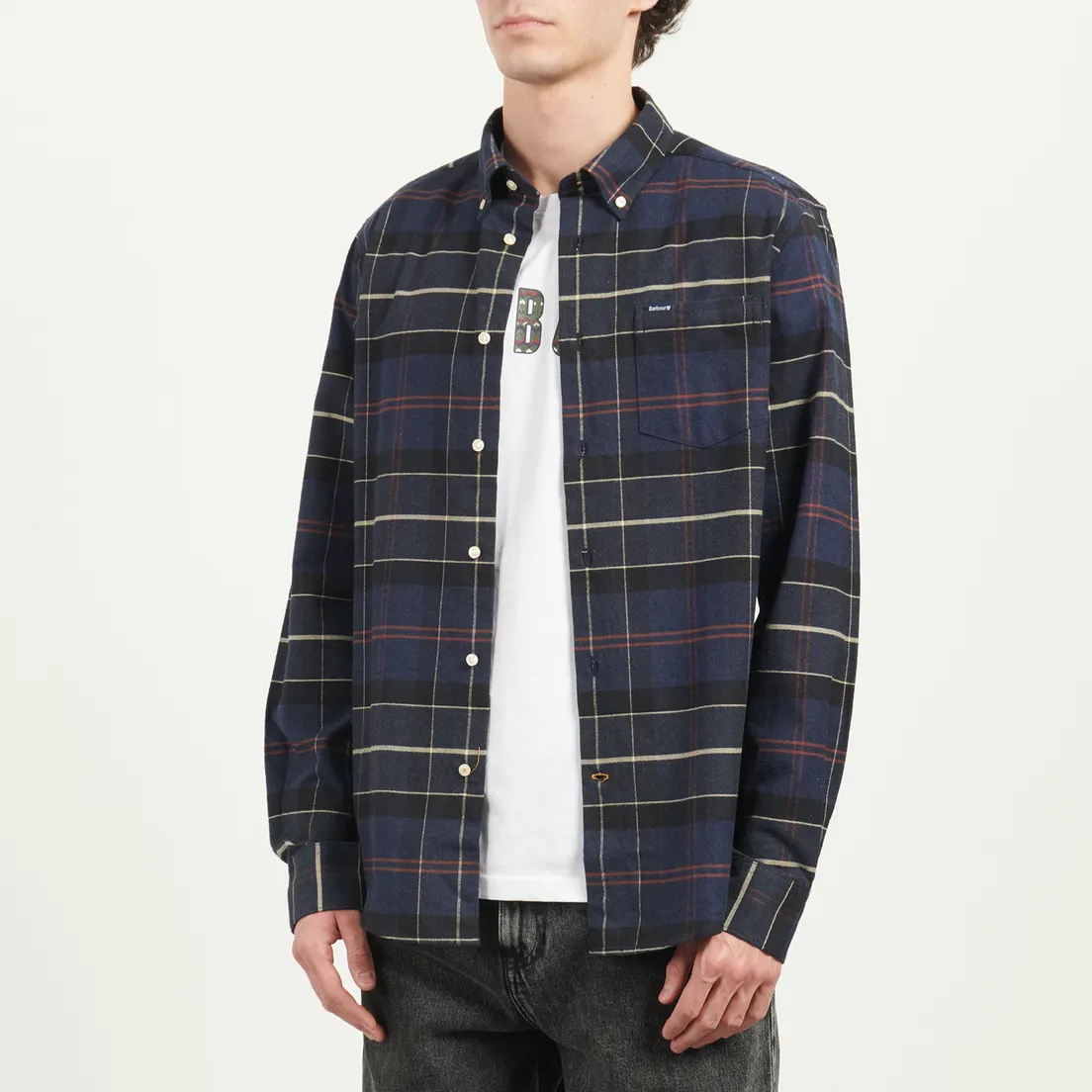 Barbour Мужская рубашка Lutsleigh Tailroed