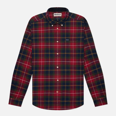 Мужская рубашка Barbour Fortrose Tailored, цвет красный, размер XL