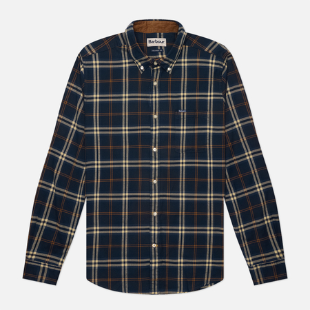 Мужская рубашка Barbour Crossfell Tailored Checked, цвет синий, размер XXL