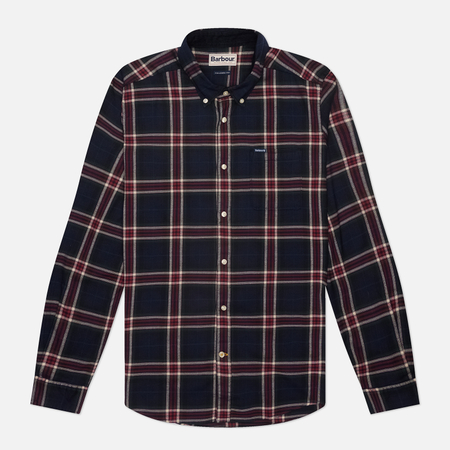 Мужская рубашка Barbour Crossfell Tailored Checked, цвет синий, размер XXL