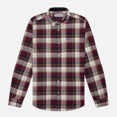 Мужская рубашка Barbour Crossfell Tailored Checked, цвет красный, размер M