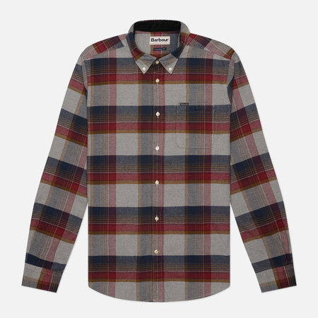 Мужская рубашка Barbour Portdown Tailored Checked, цвет серый, размер XXL
