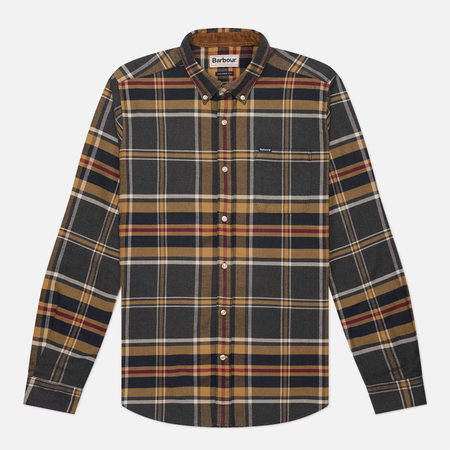 Мужская рубашка Barbour Ronan Tailored Checked, цвет серый, размер L
