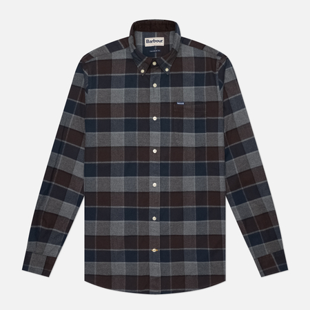 Мужская рубашка Barbour Valley Tailored Checked, цвет коричневый, размер M