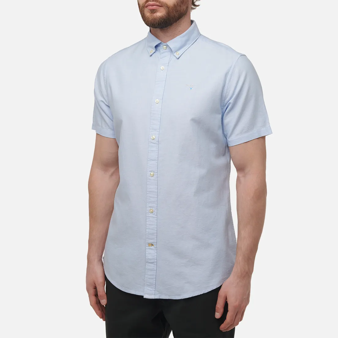 Barbour Мужская рубашка Oxford Tailored Short Sleeved