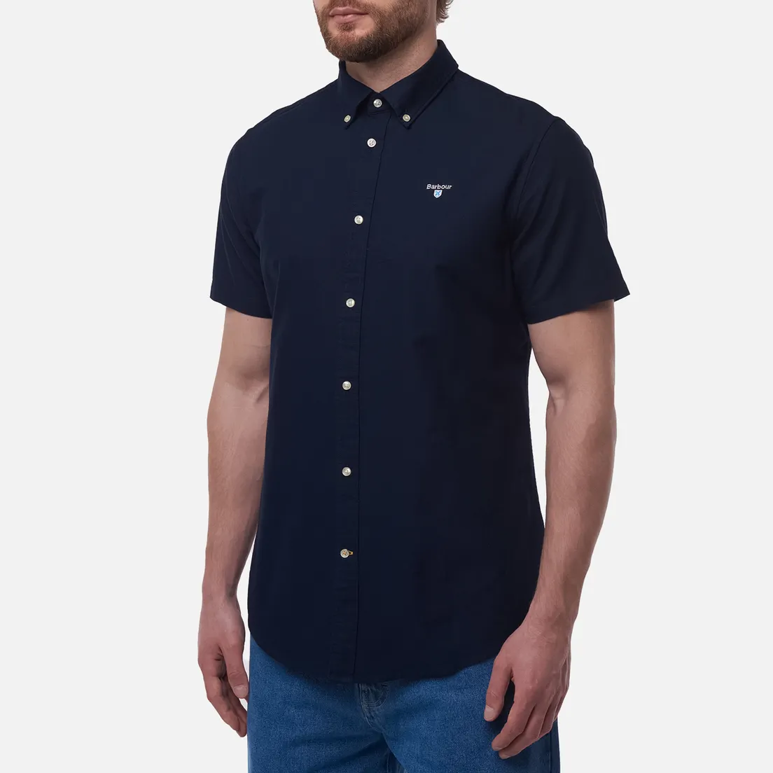 Barbour Мужская рубашка Oxford Tailored Short Sleeved