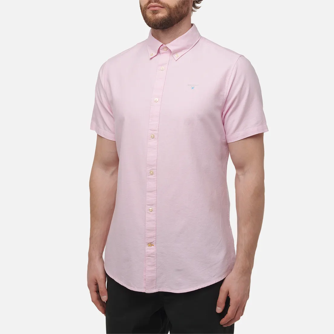 Barbour Мужская рубашка Oxford Tailored Short Sleeved