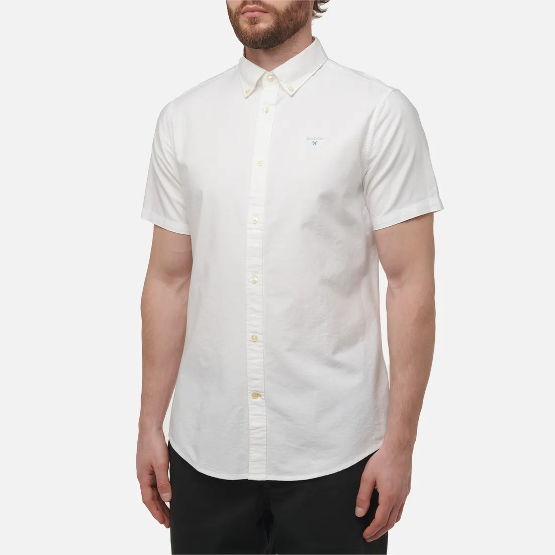 Barbour Мужская рубашка Oxford Tailored Short Sleeved