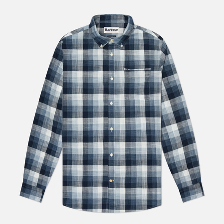  Мужская рубашка Barbour Hillroad Tailored, цвет синий, размер L