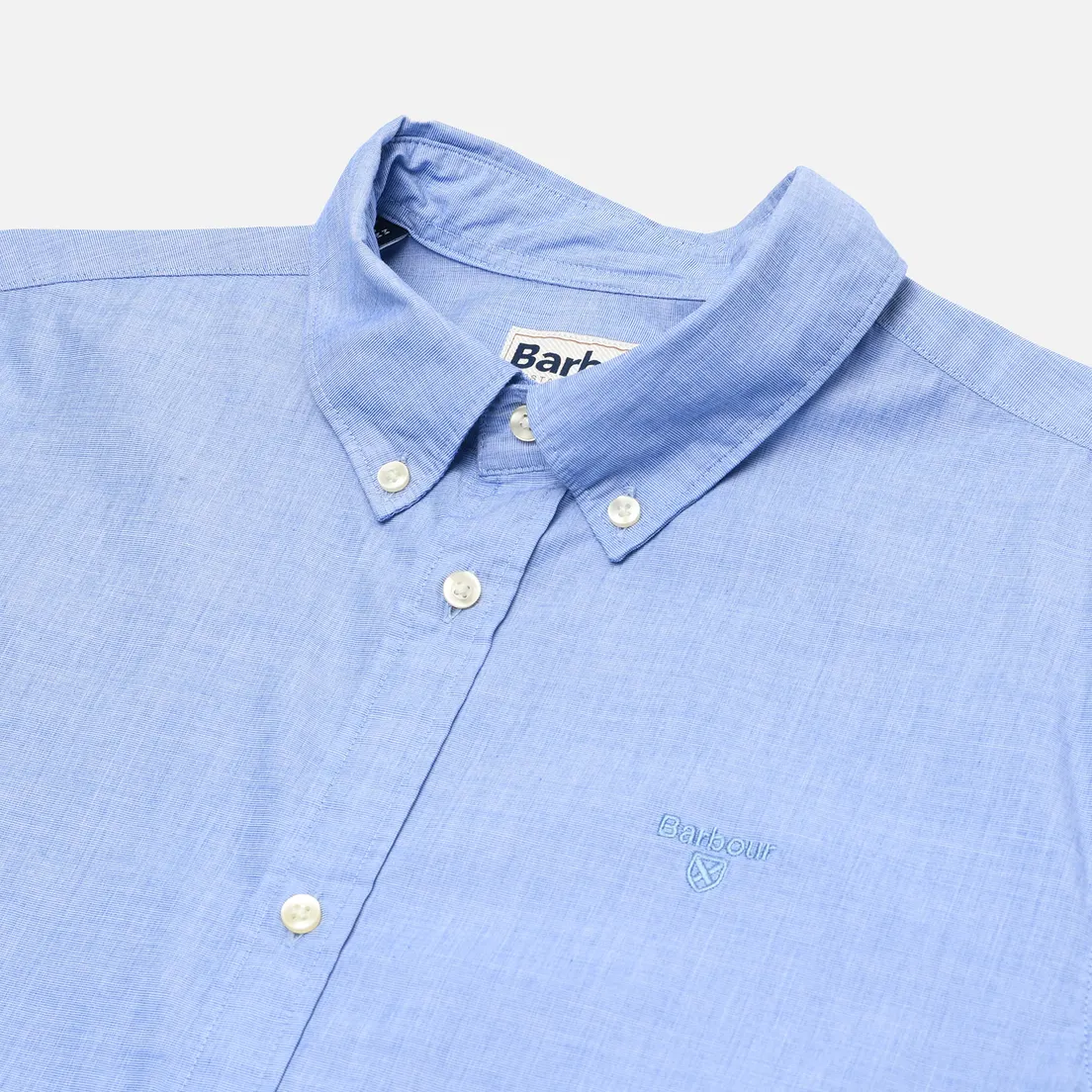 Barbour Мужская рубашка Crest Poplin Tailored Short Sleeved