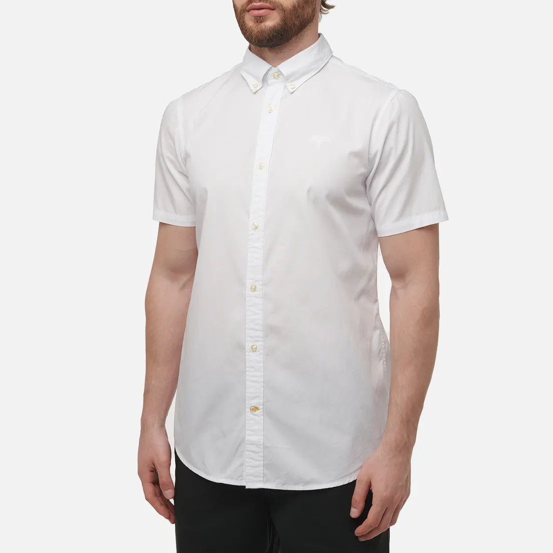 Barbour Мужская рубашка Crest Poplin Tailored Short Sleeved
