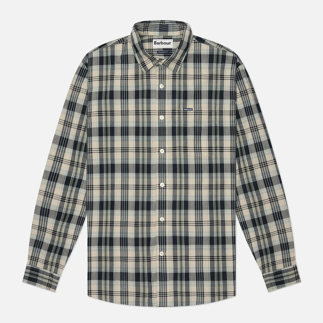 Barbour Мужская рубашка Clifton Madras Relaxed