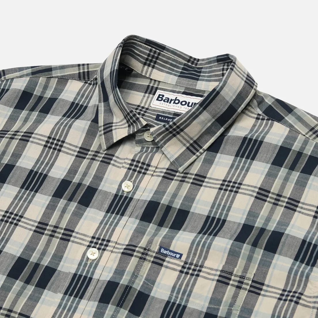 Barbour Мужская рубашка Clifton Madras Relaxed