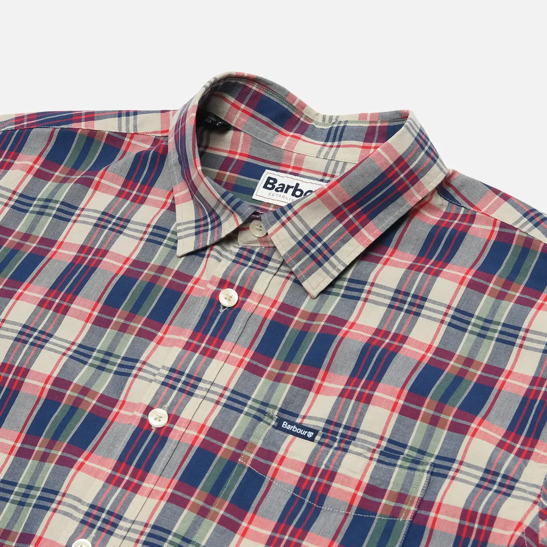 Barbour Мужская рубашка Clifton Madras Relaxed