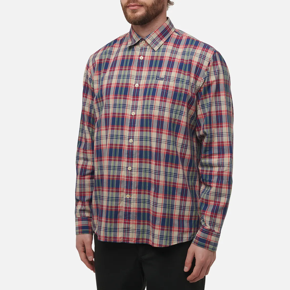 Barbour Мужская рубашка Clifton Madras Relaxed