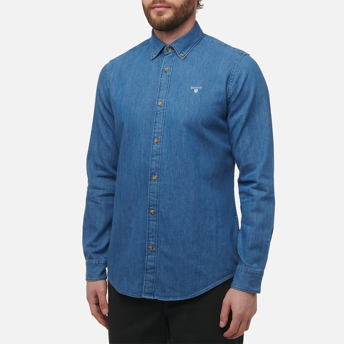 Barbour Мужская рубашка Denim Crest Tailored
