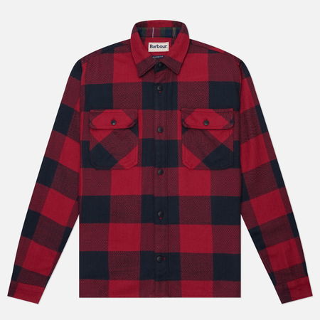 Мужская рубашка Barbour Bertow Relaxed Gingham, цвет красный, размер S