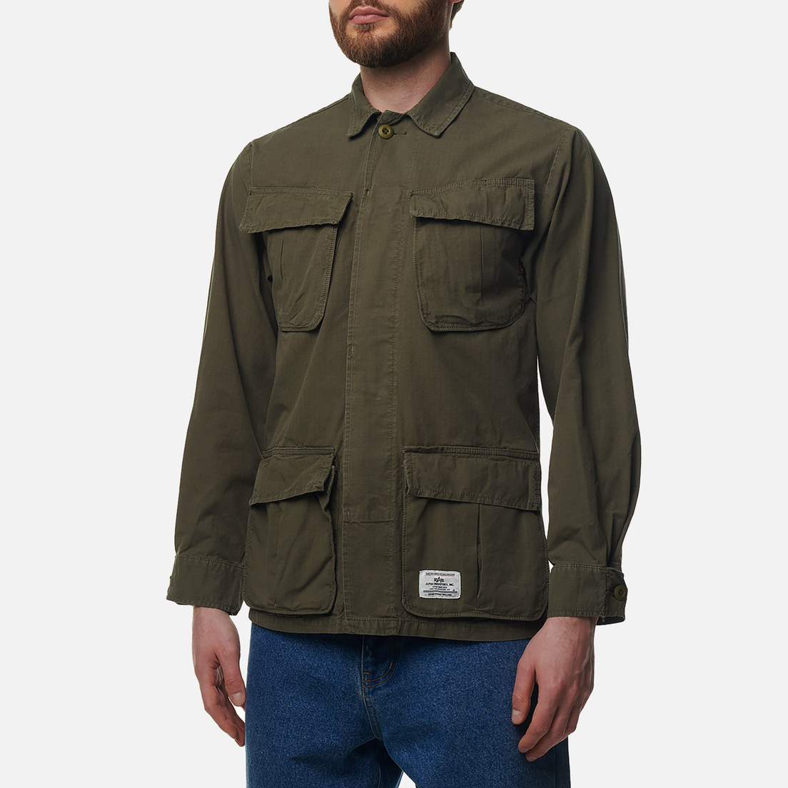 Alpha Industries Мужская демисезонная куртка Jungle Fatigue Shirt