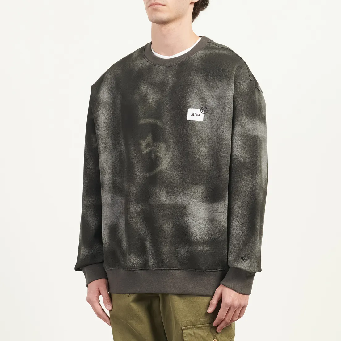 Alpha Industries Мужская толстовка Uniform Washed Crewneck