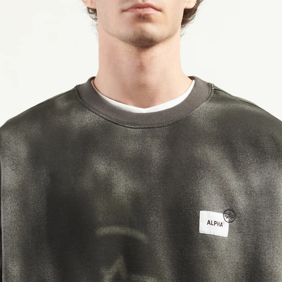 Alpha Industries Мужская толстовка Uniform Washed Crewneck