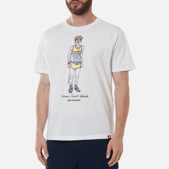 Мужская футболка New Balance Essentials Runner White