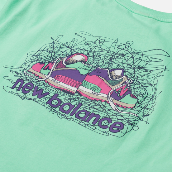 Мужская футболка New Balance Athletics Clash Graphic Agave Green