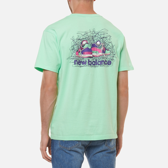 Мужская футболка New Balance Athletics Clash Graphic Agave Green