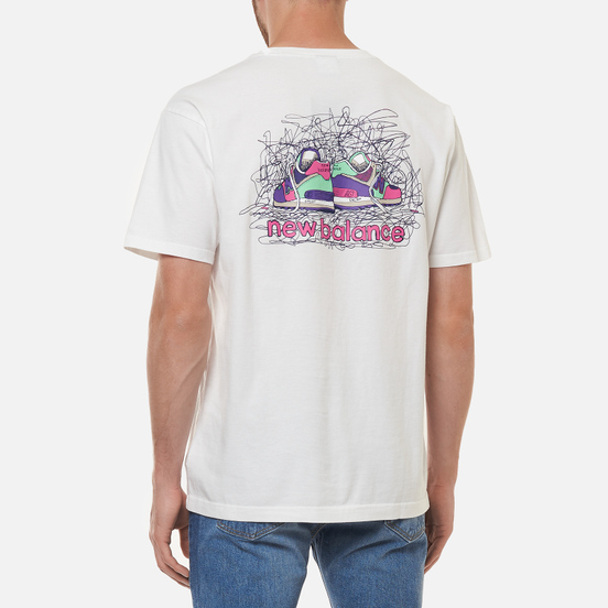 Мужская футболка New Balance Athletics Clash Graphic White
