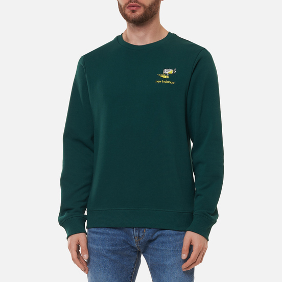 Мужская толстовка New Balance Athletics Minimize Crew Nightwatch Green