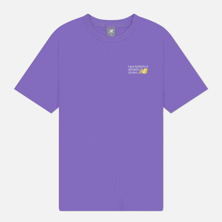 Мужская футболка New Balance Athletics Premium Logo, цвет фиолетовый
