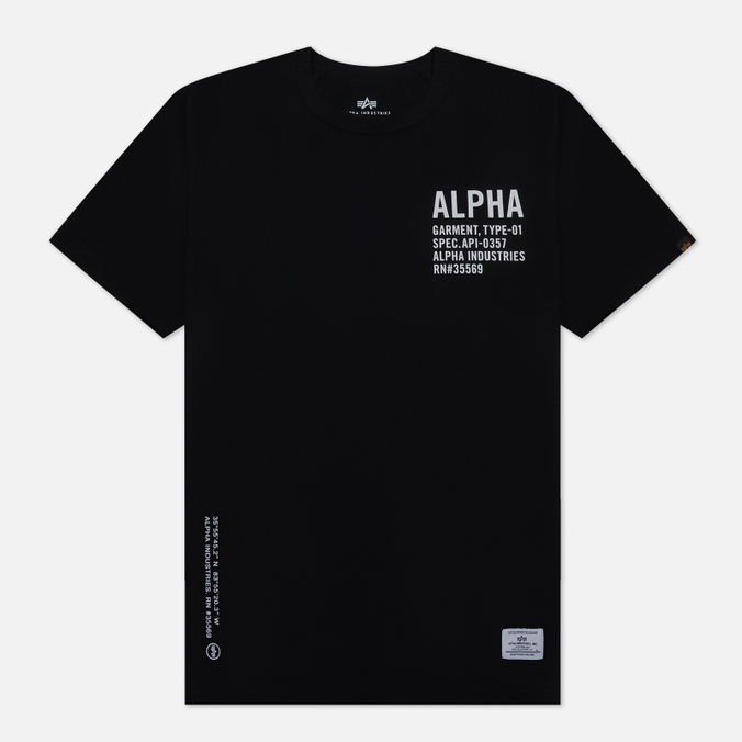 мужская футболка alpha industries graphic чёрный размер m Alpha Industries Graphic
