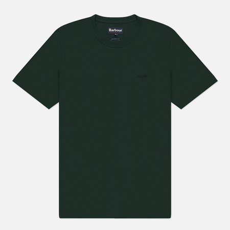 Мужская футболка Barbour Essential Sports, цвет зелёный, размер XXL