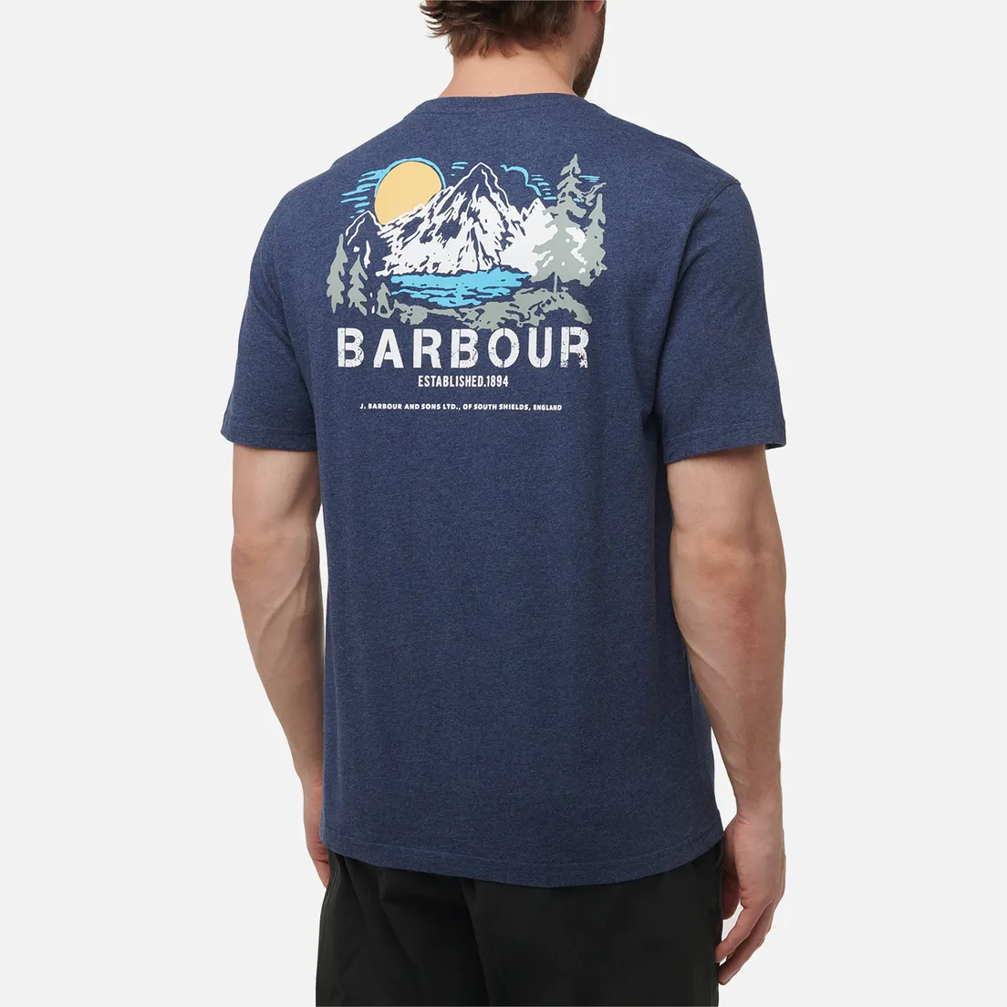 Barbour Мужская футболка Perham Graphic