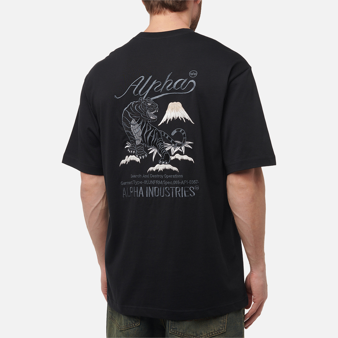 Alpha Industries Мужская футболка Tiger Search And Destroy