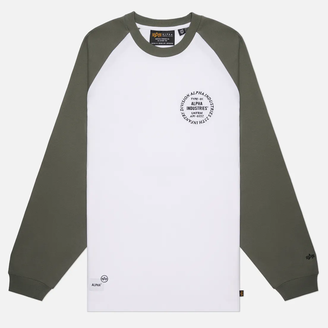 Alpha Industries Мужской лонгслив Uniform Raglan