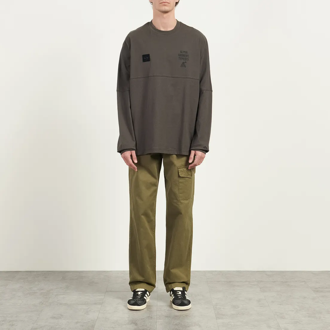 Alpha Industries Мужской лонгслив Uniform Graphic
