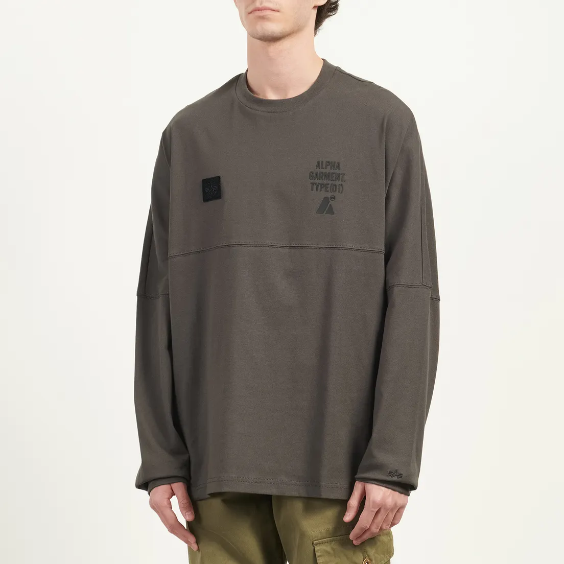 Alpha Industries Мужской лонгслив Uniform Graphic