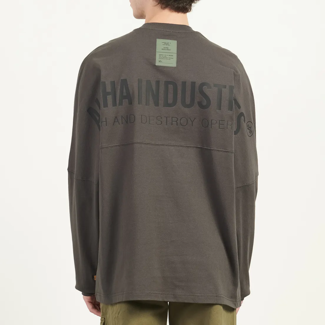 Alpha Industries Мужской лонгслив Uniform Graphic