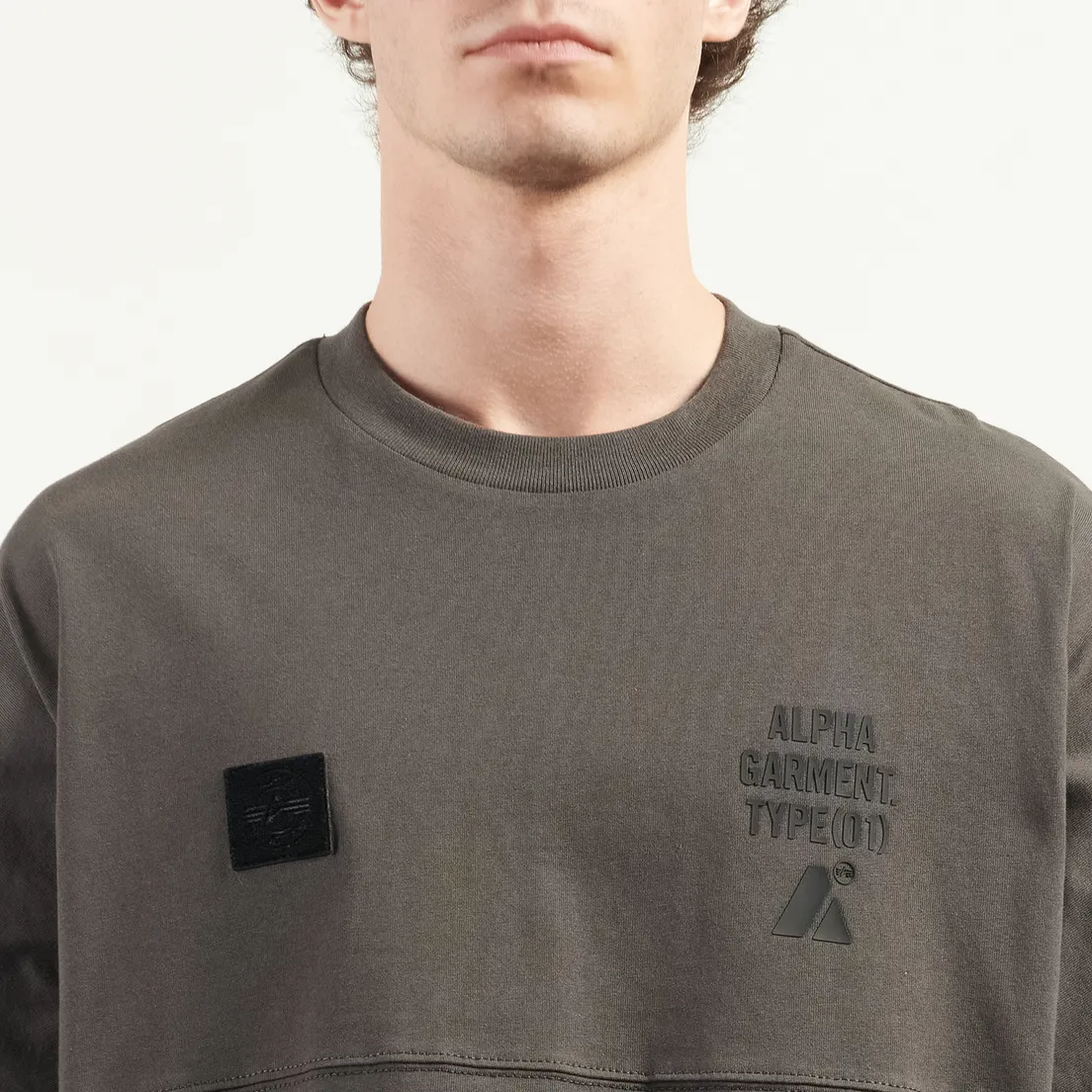 Alpha Industries Мужской лонгслив Uniform Graphic