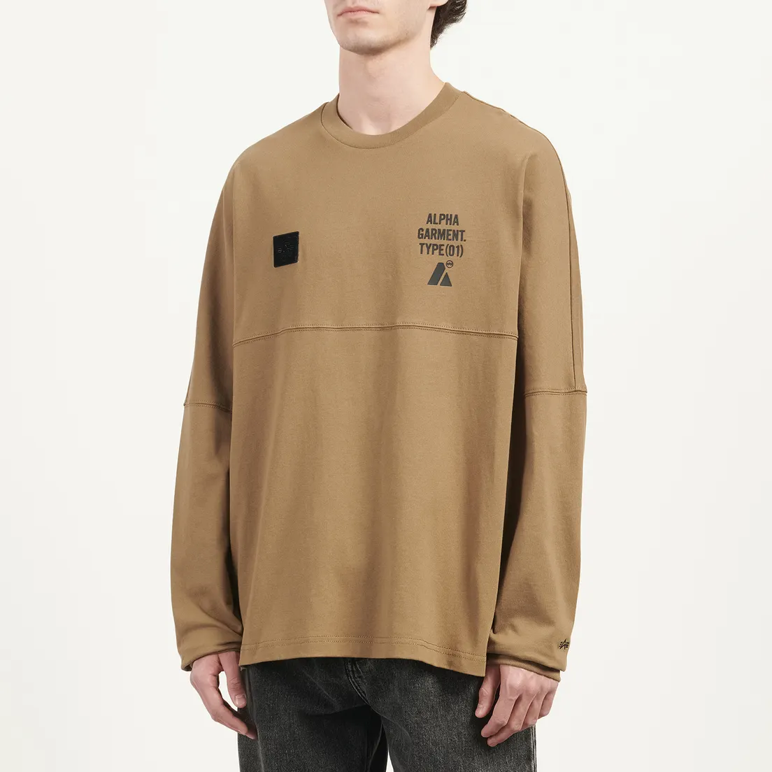 Alpha Industries Мужской лонгслив Uniform Graphic
