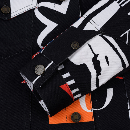 Мужская джинсовая куртка Calvin Klein Jeans Est. 1978 Denim Trucker Modernist Black
