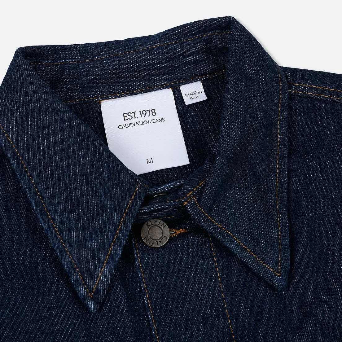 Calvin Klein Jeans Est. 1978 Мужская джинсовая куртка Denim Trucker Panel Rinse