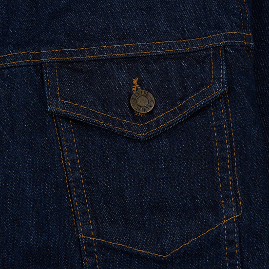 Мужская джинсовая куртка Calvin Klein Jeans Est. 1978 Denim Trucker Panel Rinse Indigo