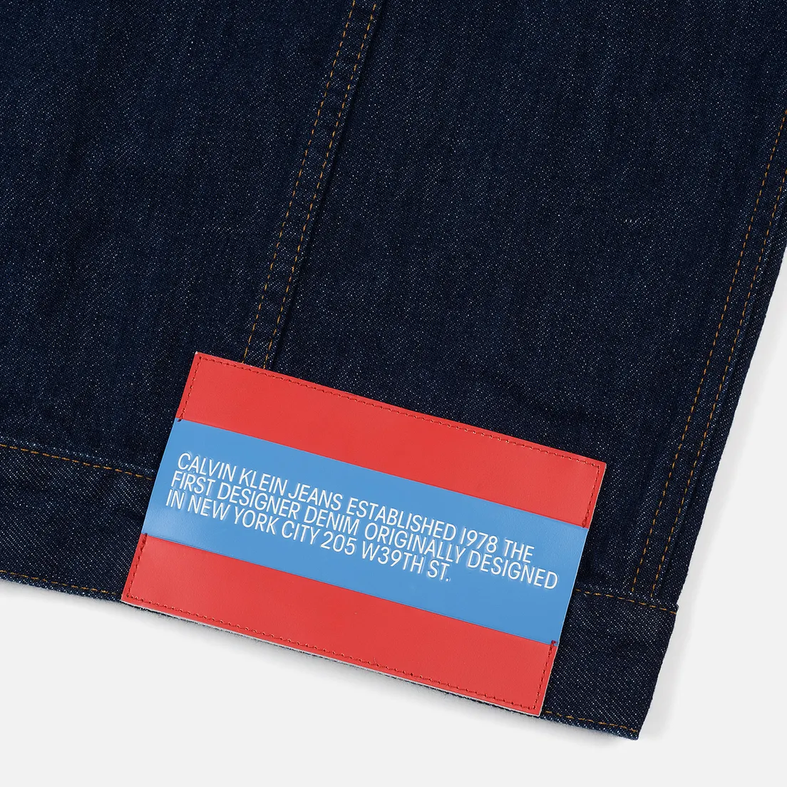 Calvin Klein Jeans Est. 1978 Мужская джинсовая куртка Denim Trucker Panel Rinse
