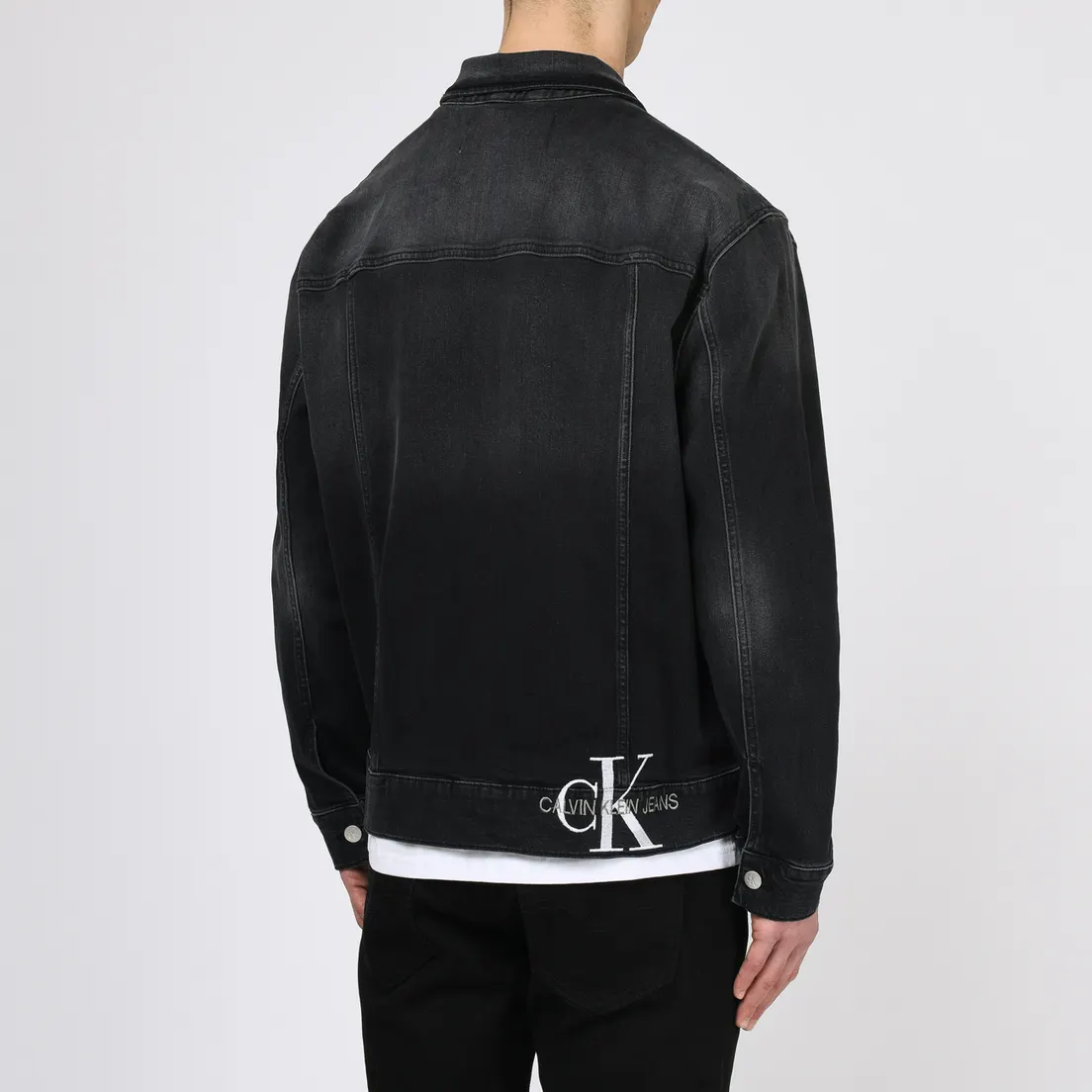 Calvin Klein Jeans Мужская джинсовая куртка Oversized Embroidered Monogram