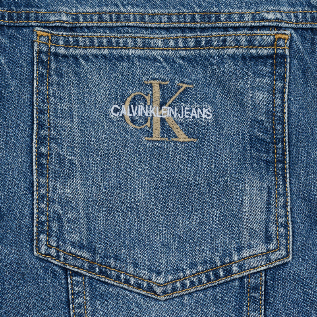Calvin Klein Jeans Мужская джинсовая куртка Oversized Embroidered Monogram