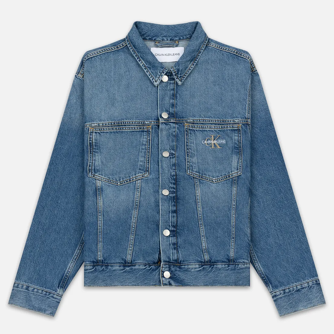 Calvin Klein Jeans Мужская джинсовая куртка Oversized Embroidered Monogram